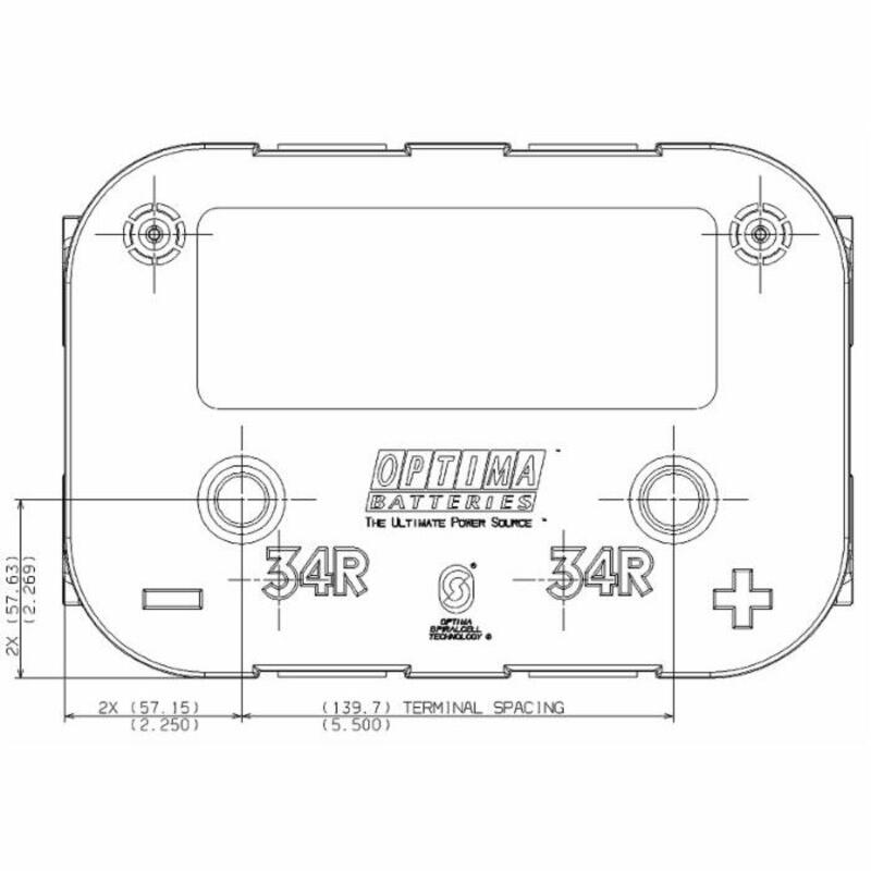 OPTIMA RED BATTERY 50AH 815A 254x175x200 DX: AMA RICAMBI - 64533 - Buy at  the best price