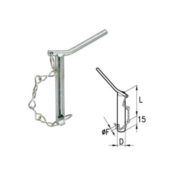 Perno per roditrice 5,8cm con Ø5mm